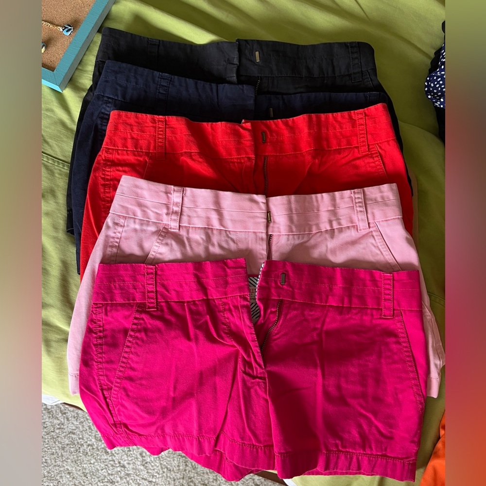 Bundle of Five Pairs of J Crew Chino Shorts